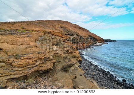 Volcanic Rock Basaltic Formation in Gran Canaria