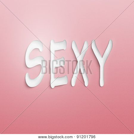 text on the wall or paper, sexy