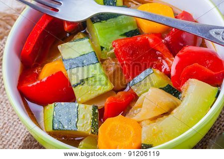 Vegetable Stew. Lecho, Lecso, Ratatouille