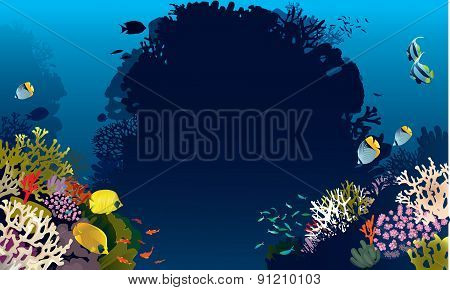 Bannerfish in corals