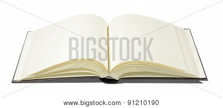 Book opening isolated on clear background