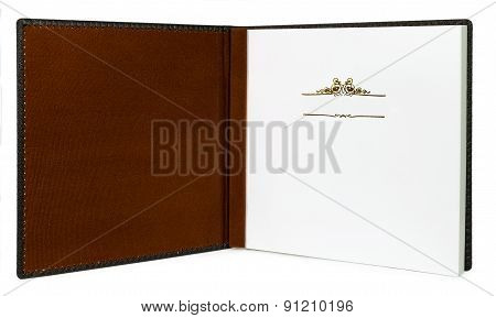 Book opening isolated on clear background