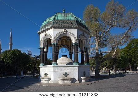 German Fountain in Sultanahmet Square. Istanbul. Turkey