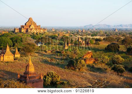 Ancient Pagodas In Bagan, Myanmar