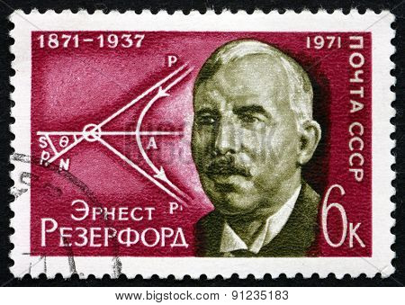 Postage Stamp Russia 1971 Ernest Rutherford, British Physicist