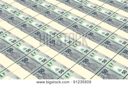 Nigerian nairas bills stacks background.