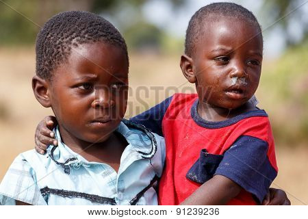 Dirty And Poor Namibian Childrens