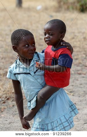 Dirty And Poor Namibian Childrens