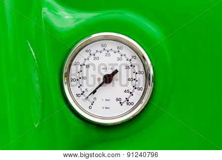 Measurement Unit On Green Background