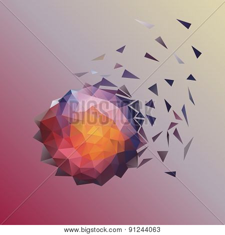 Abstract Low Poly Design