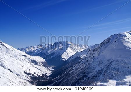 View From Off-piste Ski Slope