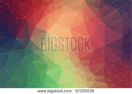 Triangle 2D geometric colorful background