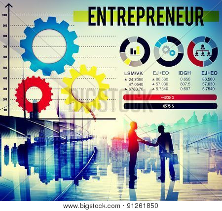 Entrepreneur Dealer Marketing Promotor Seller Concept