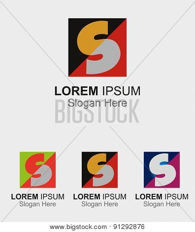 Square logo with letter S icon