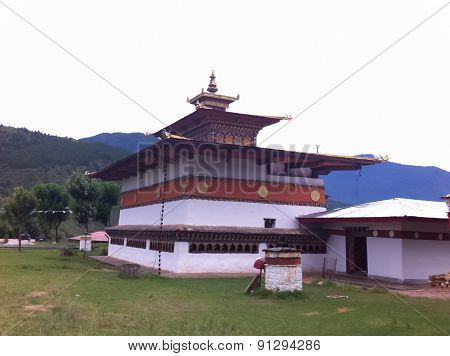 Temple In Bhutan