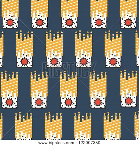 sushi with salmon pattern on dark background