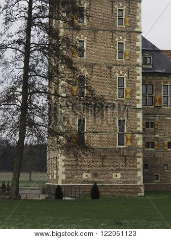 the Castle of raesfeld in the german muensterland