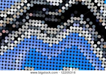 One of a series of dot abstract art works.