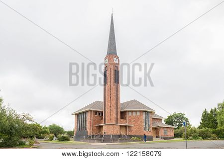 CRADOCK SOUTH AFRICA - FEBRUARY 19 2016: The Dutch Reformed Church Cradock East. Cradock is a medium sized town in the Eastern Cape Province
