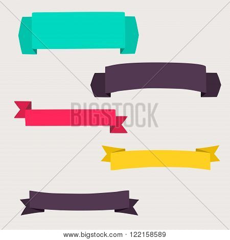 Colorful And Decorated Paper Banners