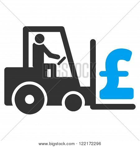 Pound Money Warehouse vector icon. Pound Money Warehouse icon symbol. Pound Money Warehouse icon image. Pound Money Warehouse icon picture. Pound Money Warehouse pictogram.