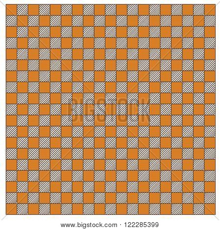 Checked pattern in brown color, clothes texture