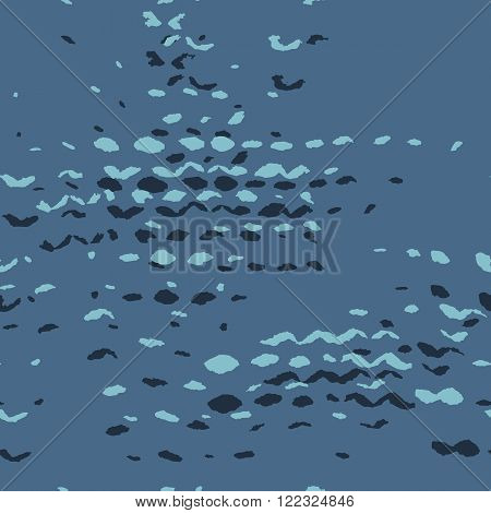 Seamless colored background with the sea waves or knitting. Celadon, black, blue or grey