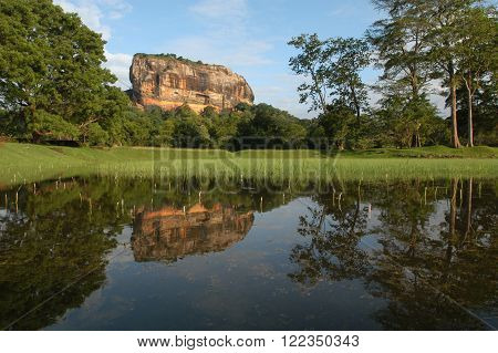 Archaeological site  of Sigiriya on Sri Lanka Unesco world heritage