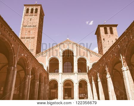 Sant Ambrogio Church, Milan Vintage