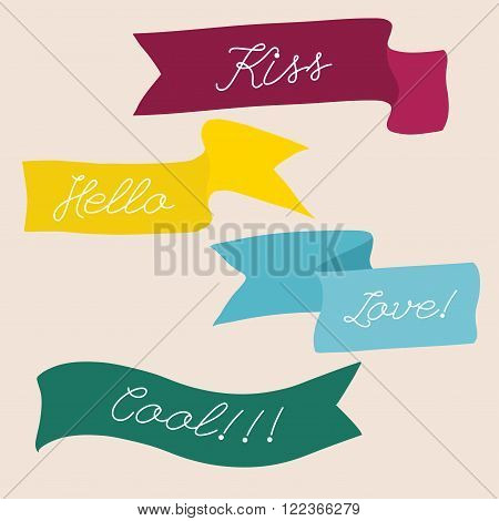 Colorful And Decorated Paper Banners