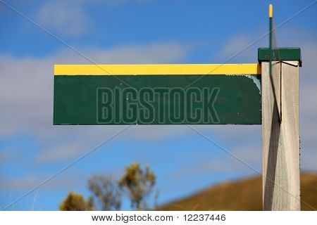 Blank sign