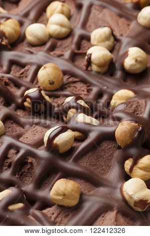 Ingredients and preparation of italian Easter milk and dark choccolate eggs and sweets
