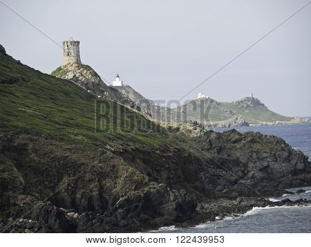 the beautifull French Island of corsica in the mediterranean