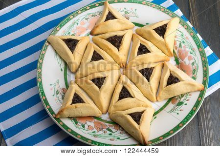 Purim - Traditional Cookies Hamantaschen Or Haman's Ears
