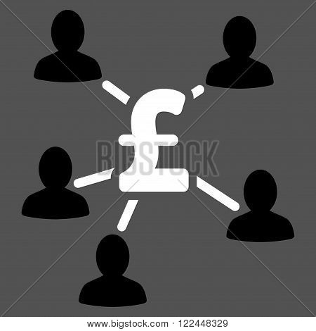 Pound Payment Clients vector icon. Pound Payment Clients icon symbol. Pound Payment Clients icon image. Pound Payment Clients icon picture. Pound Payment Clients pictogram.