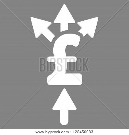 Divide Pound Payment vector icon. Divide Pound Payment icon symbol. Divide Pound Payment icon image. Divide Pound Payment icon picture. Divide Pound Payment pictogram. Flat divide pound payment icon.