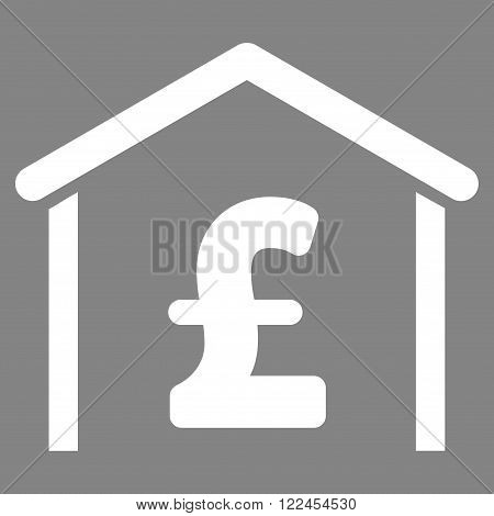 Pound Garage vector icon. Pound Garage icon symbol. Pound Garage icon image. Pound Garage icon picture. Pound Garage pictogram. Flat pound garage icon. Isolated pound garage icon graphic.