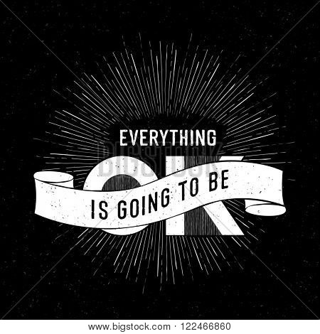 Vintage poster with 
