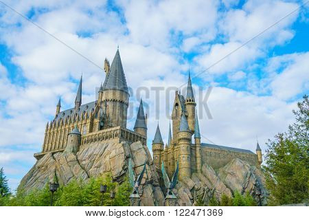 OSAKA, JAPAN - December 1, 2015: Universal Studios Japan (USJ). According to 2014 Theme Index Global Attraction Attendance Report, USJ is ranked fifth among the top 25 amusement parks worldwide.
