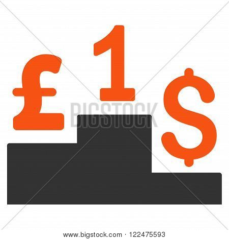 Dollar Pound Competition vector icon. Dollar Pound Competition icon symbol. Dollar Pound Competition icon image. Dollar Pound Competition icon picture. Dollar Pound Competition pictogram.