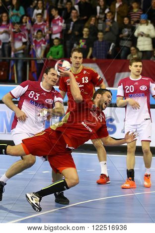 2015/16 Ehf Champions League Last 16 Handball Game Motor Vs Veszprem