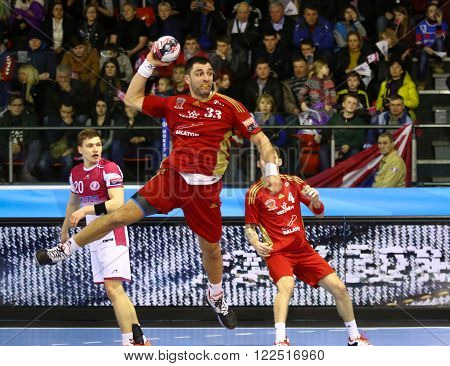 2015/16 Ehf Champions League Last 16 Handball Game Motor Vs Veszprem