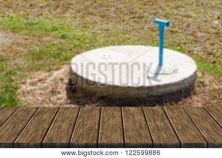 Underground Cement Cylinder Of Lavatory Cesspit