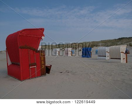 the beach of juist in the North sea