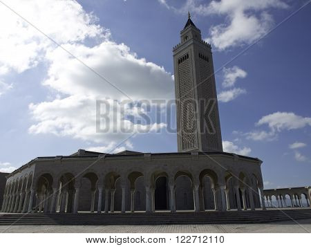 the City of Tunis at the african coast