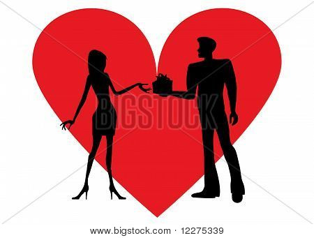 Presente alla ragazza