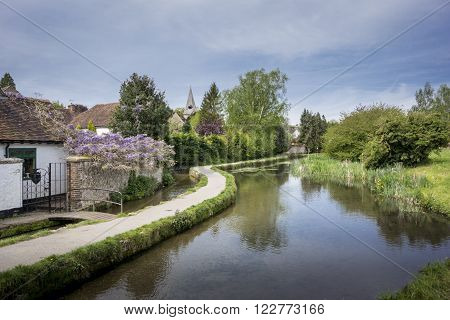Loose river running through the village of Loose Kent UK