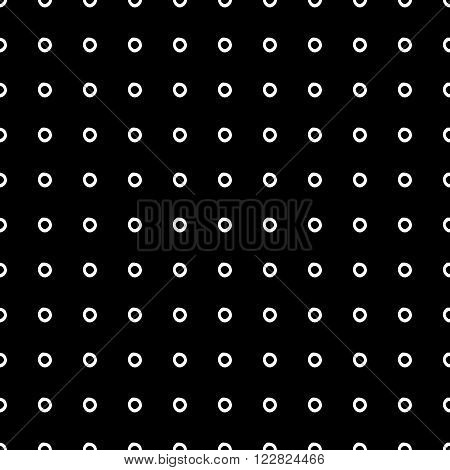 Abstract polka dot pattern with hand drawn dots. Cute vector black and white polka dot pattern. Seamless monochrome polka dot pattern for fabric, wallpapers, wrapping paper, cards and web backgrounds.