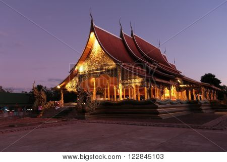 Religious buildings in Thailand
Church of Buddhist temples Phuproud Sirindhorn District, Ubon Ratchathani. North East of Thailand.