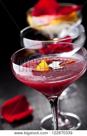 Bitter Sweet Cocktail - Gin, Campari and Berry Syrup